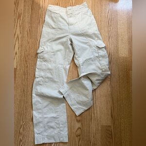 ABERCROMBIE & FITCH Women’s Cream Cargo Pants